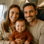 famille bébé voyager